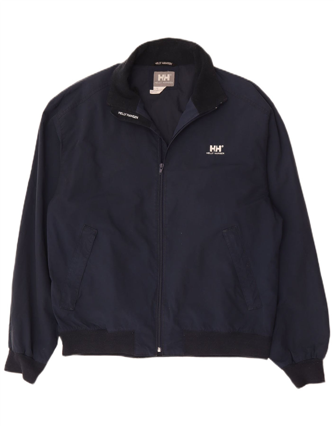 Helly Hansen Mens Bomber Jacket UK 40 Large Navy Blue Nylon