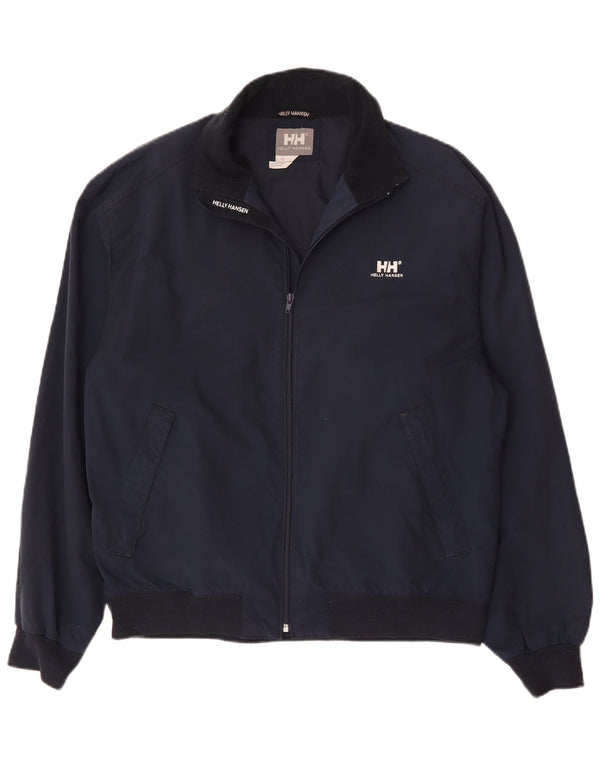 Helly Hansen Mens Bomber Jacket UK 40 Large Navy Blue Nylon