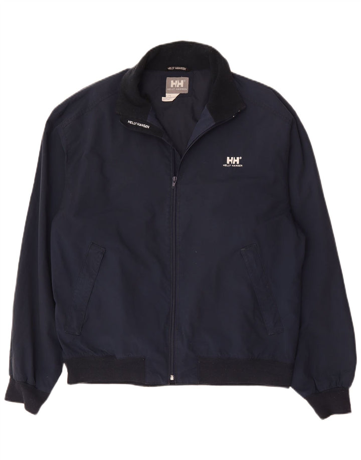 Helly Hansen Mens Bomber Jacket UK 40 Large Navy Blue Nylon