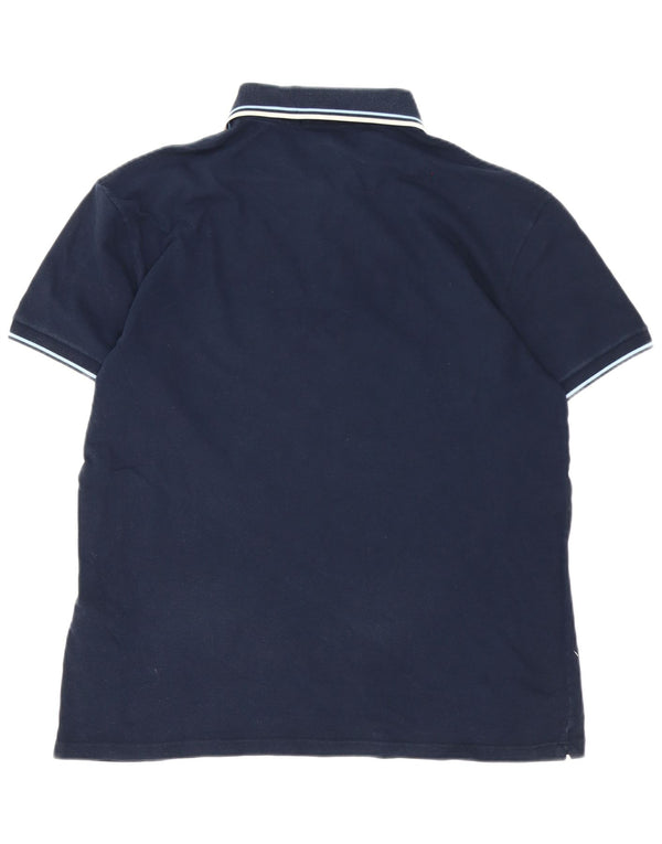 Fred Perry Ανδρικό πουκάμισο Polo μεγάλο μπλε ναυτικό βαμβακερό