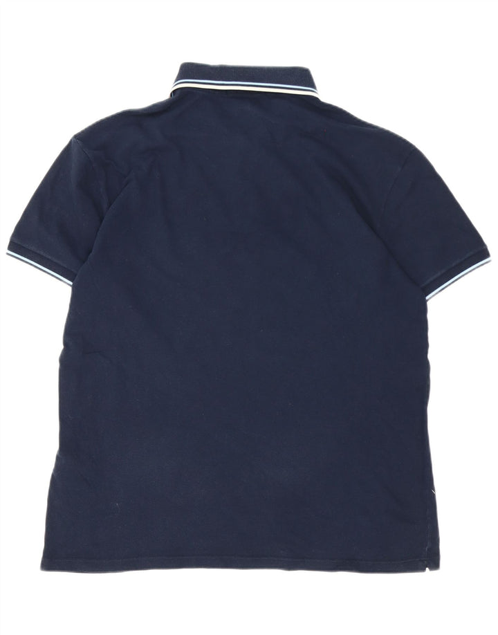 Fred Perry Ανδρικό πουκάμισο Polo μεγάλο μπλε ναυτικό βαμβακερό