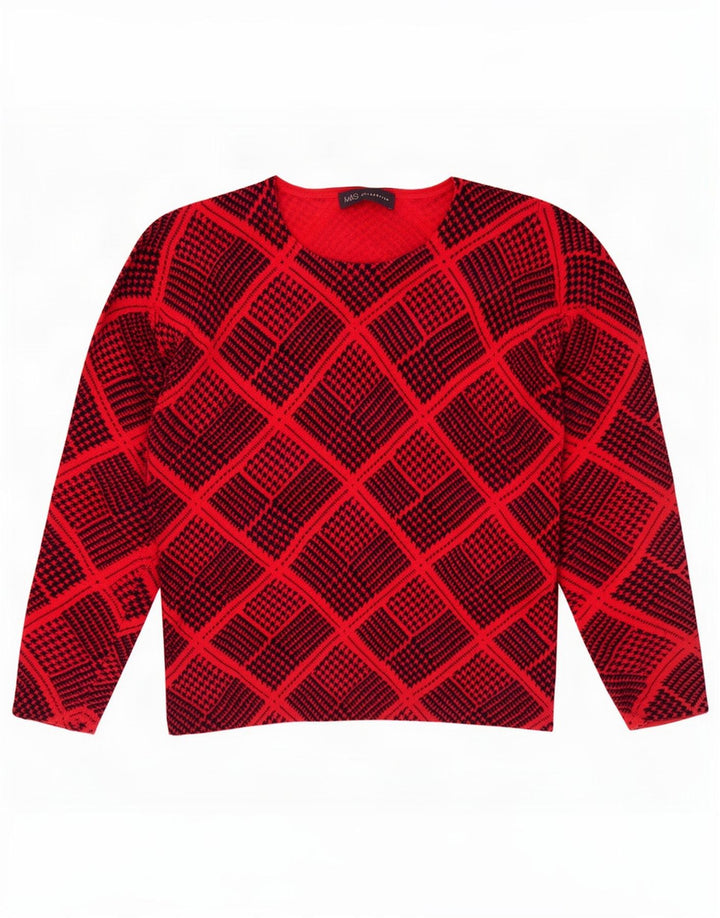 Marks & Spencer Γυναικείο πουλόβερ με λαιμόκαυστο UK 12 Medium Red