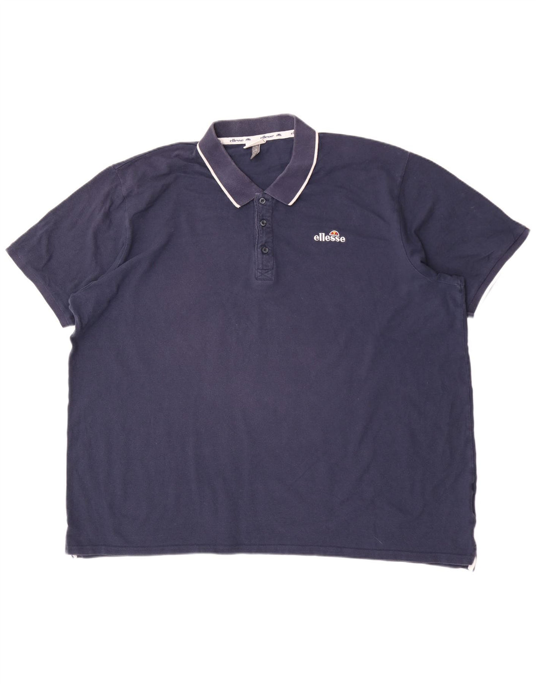 Ellesse Ανδρικό Πόλο Μπλουζάκι 3XL Navy Blue Βαμβακερό
