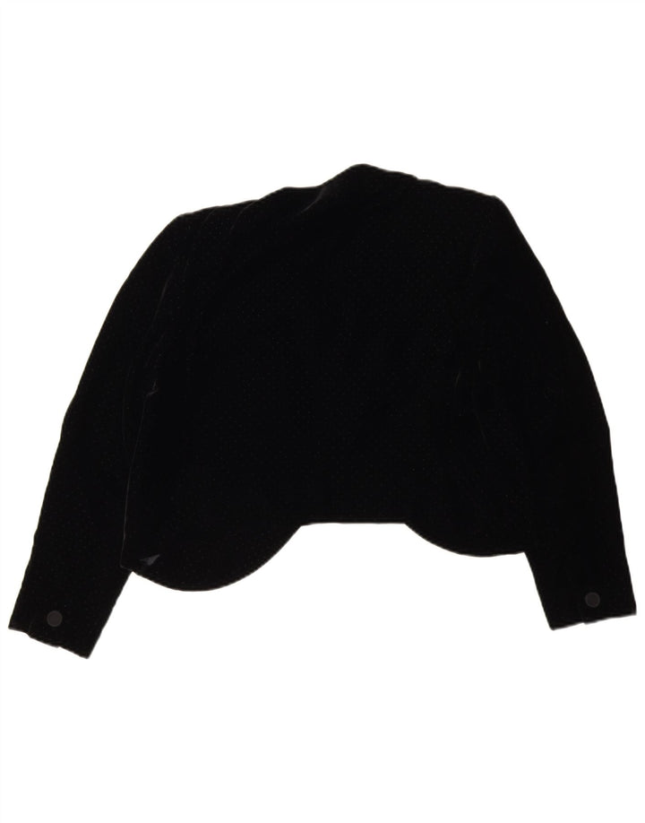 Vintage Γυναικείο μπουφάν Bolero UK 14 Medium Black Spotted