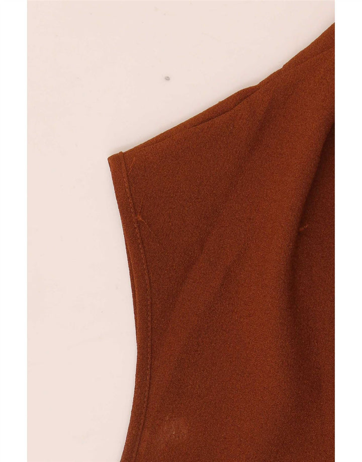 Επόμενο γυναικείο αμάνικο φόρεμα UK 16 Large Brown Πολυεστέρας