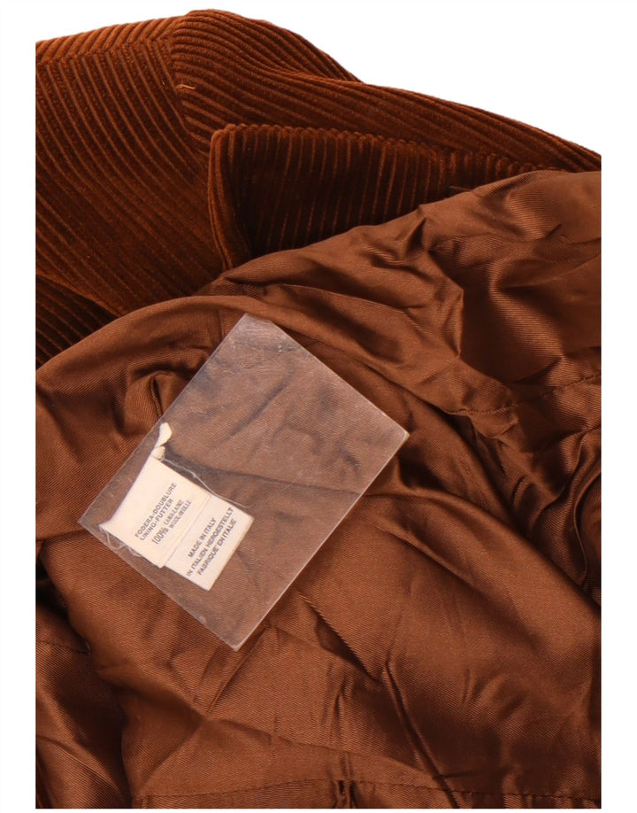 Vintage γυναικείο σακάκι blazer UK 14 μεσαίου καφέ Argyle/Διαμάντι