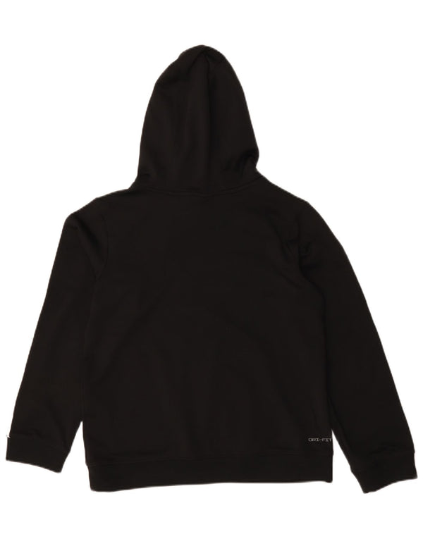 Nike Boys Graphic Hoodie Jumper 12-13 ετών Μεγάλος Μαύρος Πολυεστέρας
