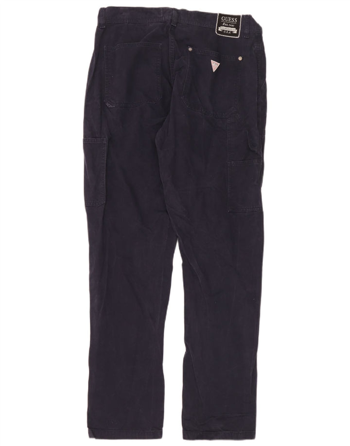 Ανδρικό παντελόνι Guess Straight Cargo W32 L32 Navy Blue