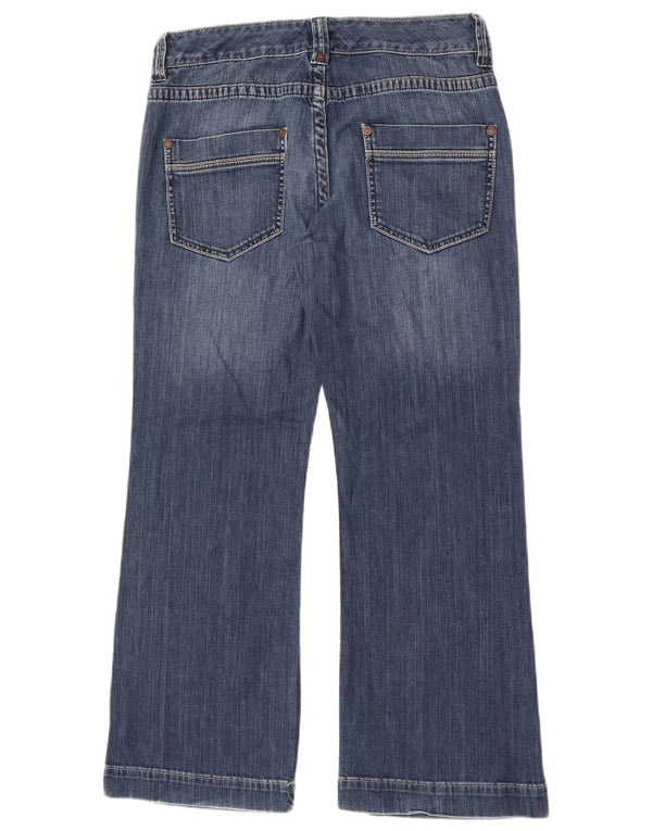 Marks & Spencer Γυναικεία Bootcut Jeans UK 14 Large W34 L28 Blue Cotton