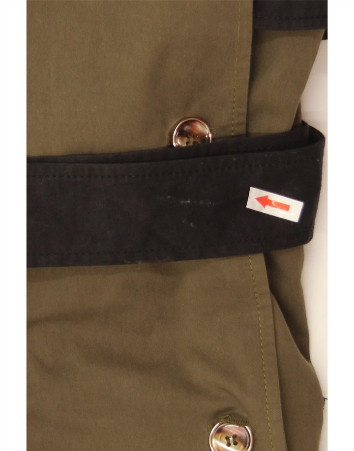 Oasis γυναικεία καμπαρντίνα υπερμεγέθη UK 10 Small Khaki Colorblock Polyester