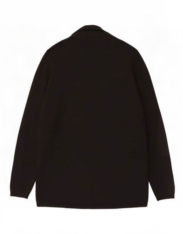 Zara Γυναικείο ανοιχτό πουλόβερ ζακέτα UK 10 Small Black Viscose
