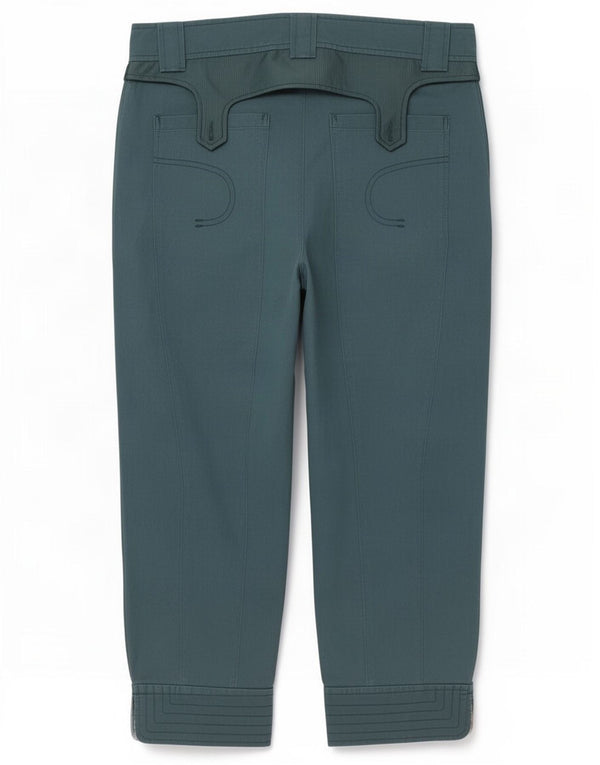 Roberto Cavalli Γυναικείο Cropped Παντελόνι IT 42 Medium W30 L26 Green