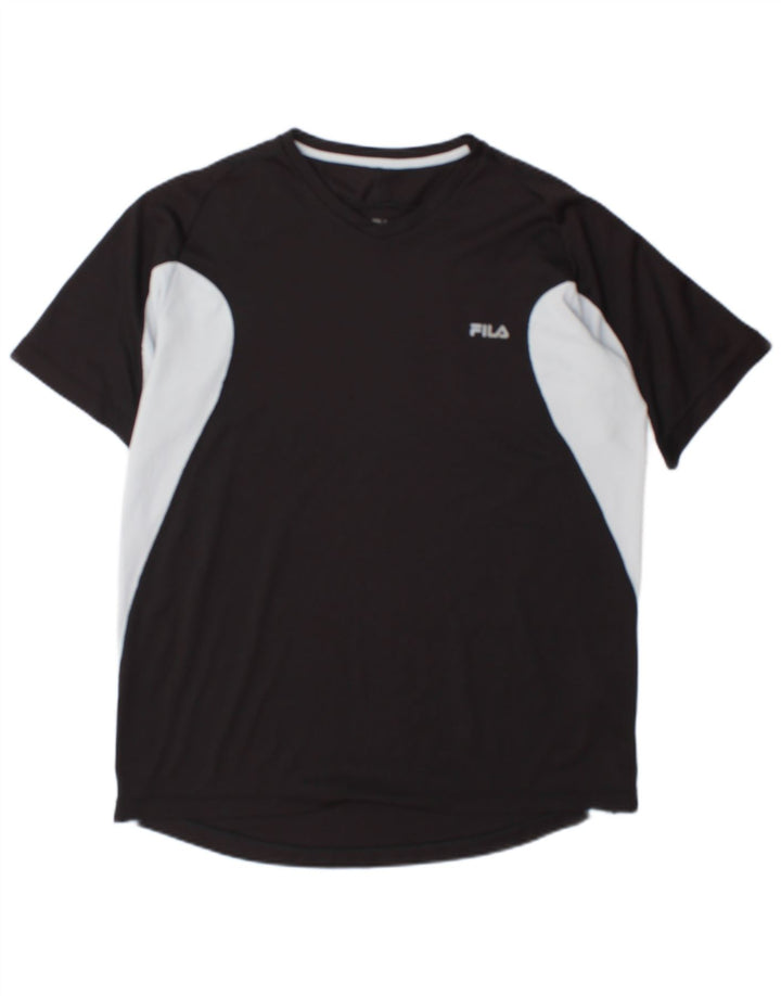 Ανδρικό T-Shirt Fila Top Large Black Colourblock