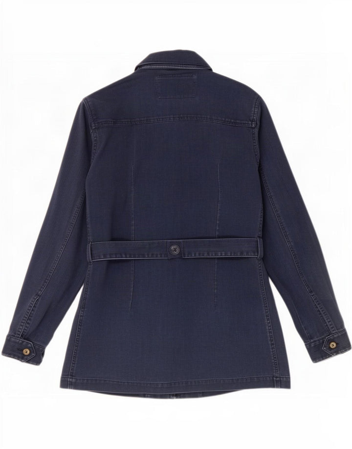 Rifle Γυναικείο Military Jacket UK 10 Small Navy Blue Cotton