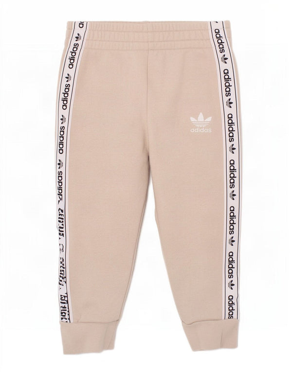 Παντελόνι αθλητικής φόρμας γραφικών Adidas Baby Boys 18-24 μηνών σε μπεζ χρώμα