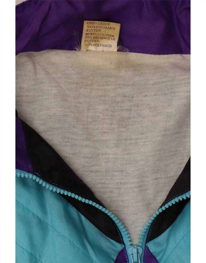 Vintage ανδρική φόρμα XL Blue Colourblock Πολυαμίδη Ρετρό