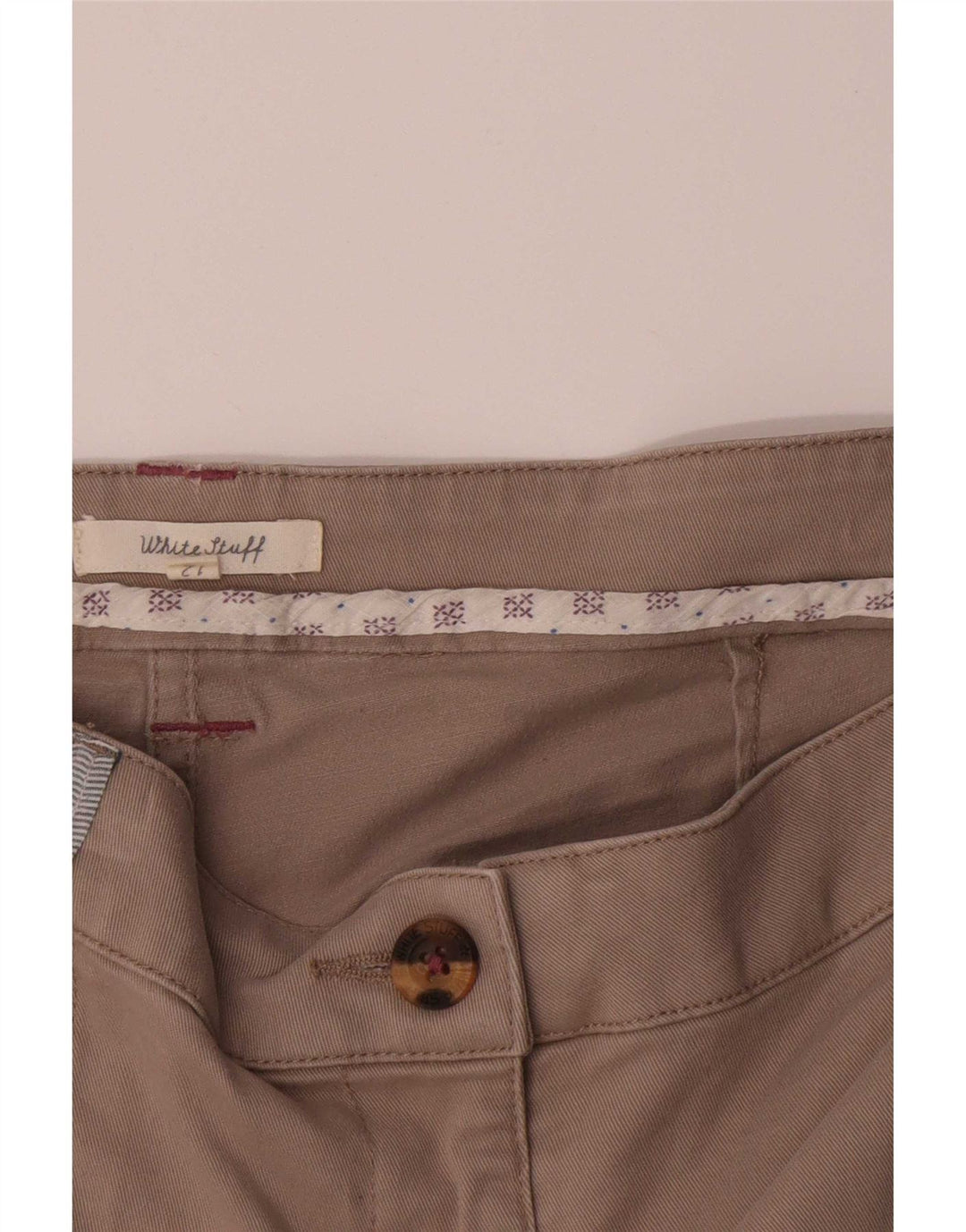 White Stuff Γυναικείο Σορτς UK 12 Medium W34 Μπεζ βαμβακερό