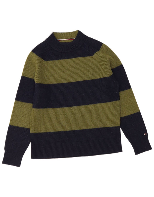 Tommy Hilfiger Ανδρικό πουλόβερ με λαιμόκοψη χελώνας από μαλλί μεσαίο χακί