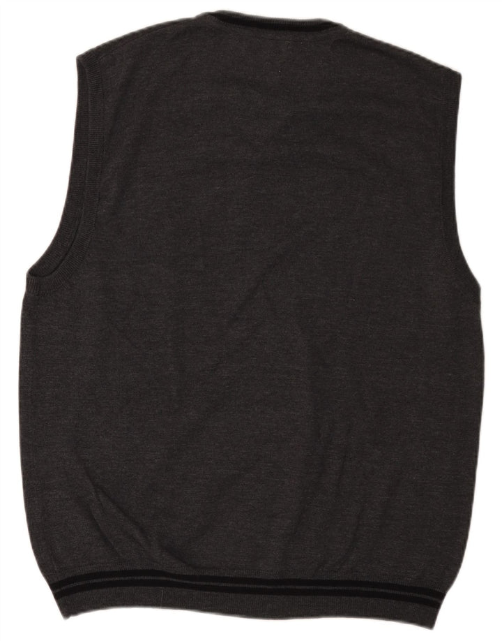 VINTAGE Ανδρικό γιλέκο Tank Top Μεγάλο Γκρι Πολυακρυλικό