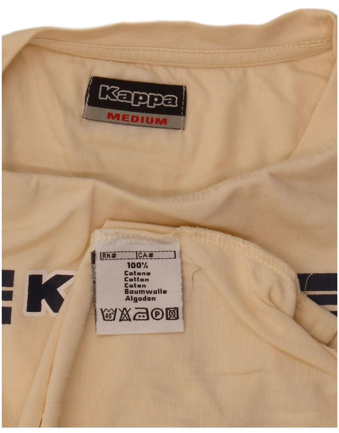Ανδρικό γραφικό μπλουζάκι Kappa Top Medium Beige Βαμβακερό