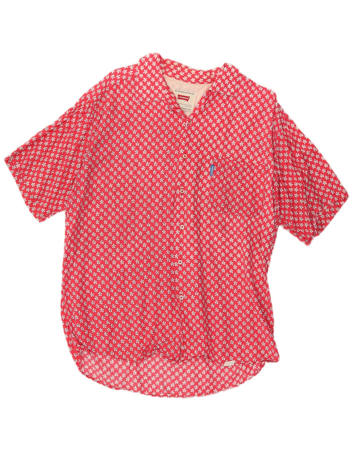 Ανδρικό κοντομάνικο πουκάμισο Carrera XL Red Floral