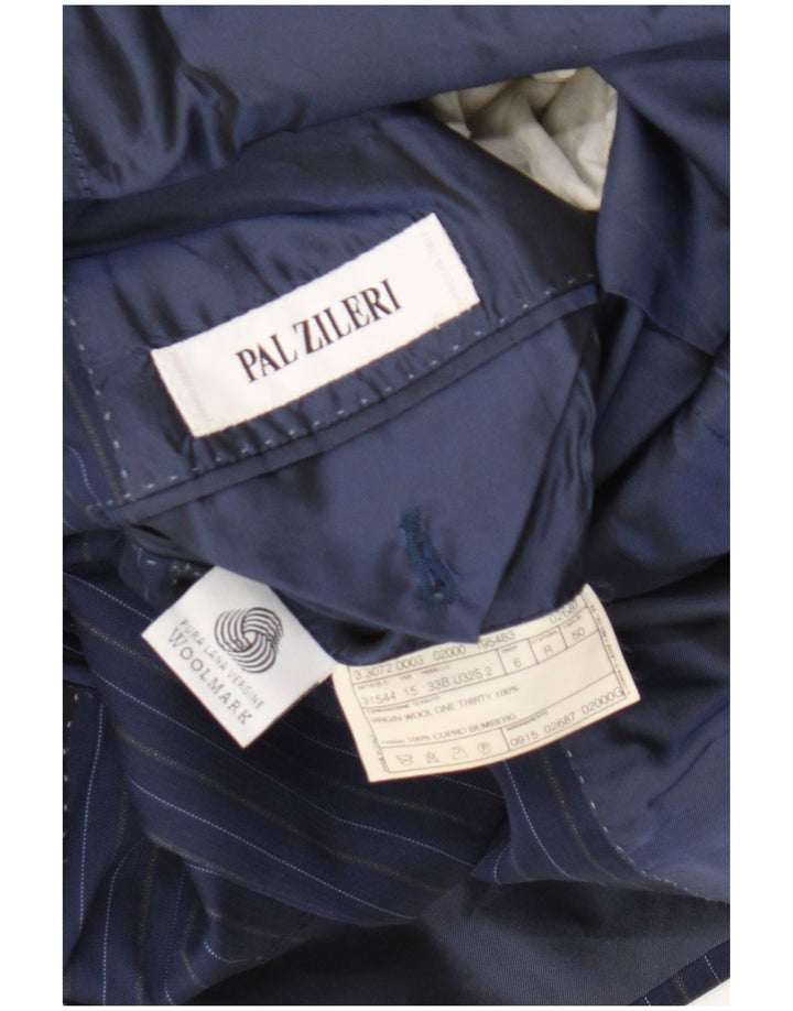 Pal Zileri Ανδρικό σακάκι με 3 κουμπιά σακάκι IT 50 Large Navy Blue Pinstripe