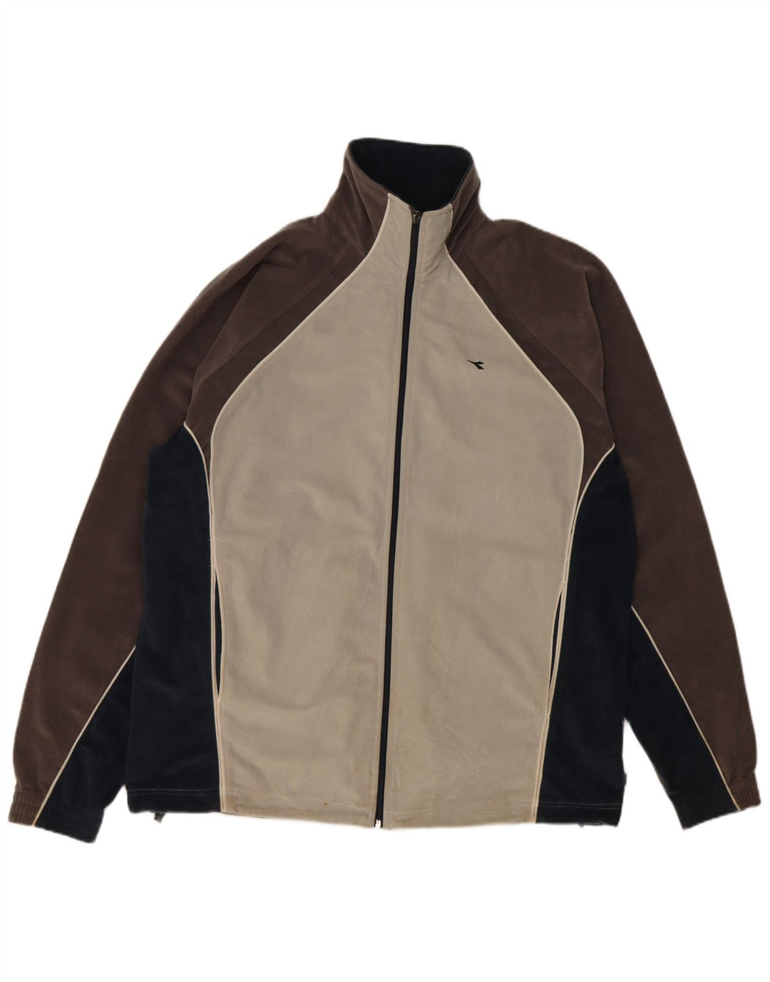 Ανδρική φόρμα Diadora Top Jacket UK 46 XL Grey Colourblock Polyester