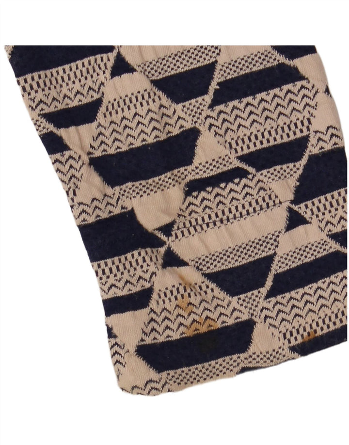 WHITE STUFF Γυναικείο φόρεμα 3/4 μανίκι Shift UK 8 Small Beige Geometric