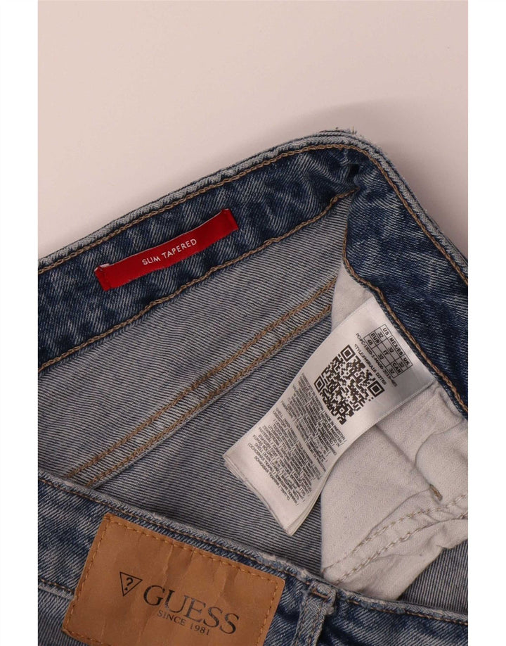 Guess Γυναικείο Slim Tapered Jeans W32 L34 Blue Polyester