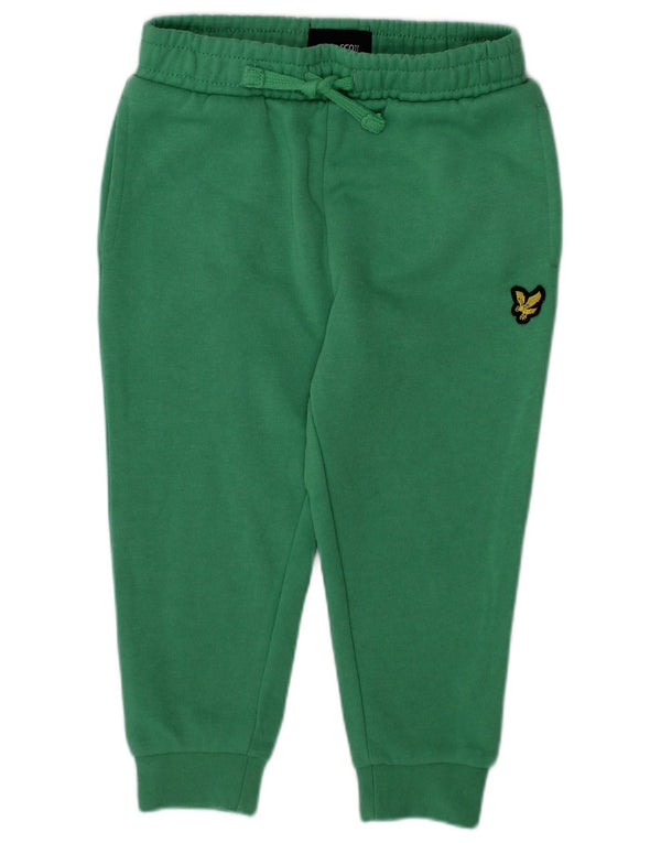 Παντελόνι αθλητικής φόρμας Lyle & Scott Baby Girls 18-24 μηνών πράσινο βαμβακερό