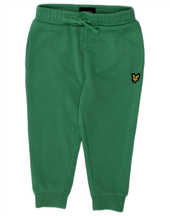 Παντελόνι αθλητικής φόρμας Lyle & Scott Baby Girls 18-24 μηνών πράσινο βαμβακερό