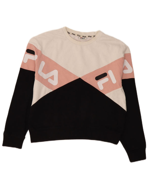 Fila Γυναικείο Γραφικό Φούτερ Jumper UK 12 Medium Πολύχρωμο