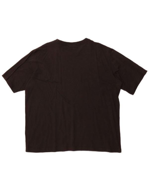 Γυναικείο γραφικό μπλουζάκι Sergio Tacchini Top UK 20 2XL Μαύρο βαμβακερό