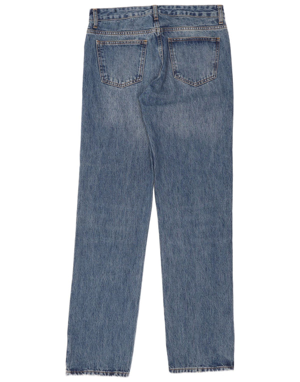 Zara Γυναικείο ίσιο τζιν EU 38 Small W28 L33 Μπλε βαμβακερό