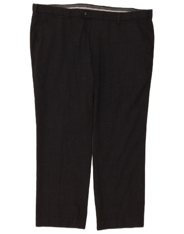 Marks & Spencer Ανδρική ίσια φόρμα παντελόνι W42 L29 Grey Check