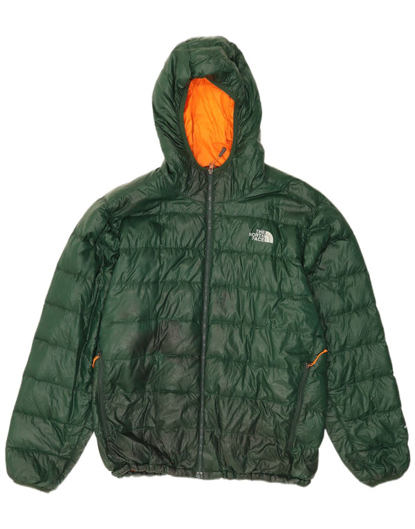 Ανδρικό μπουφάν με κουκούλα North Face UK 42 XL Green Nylon