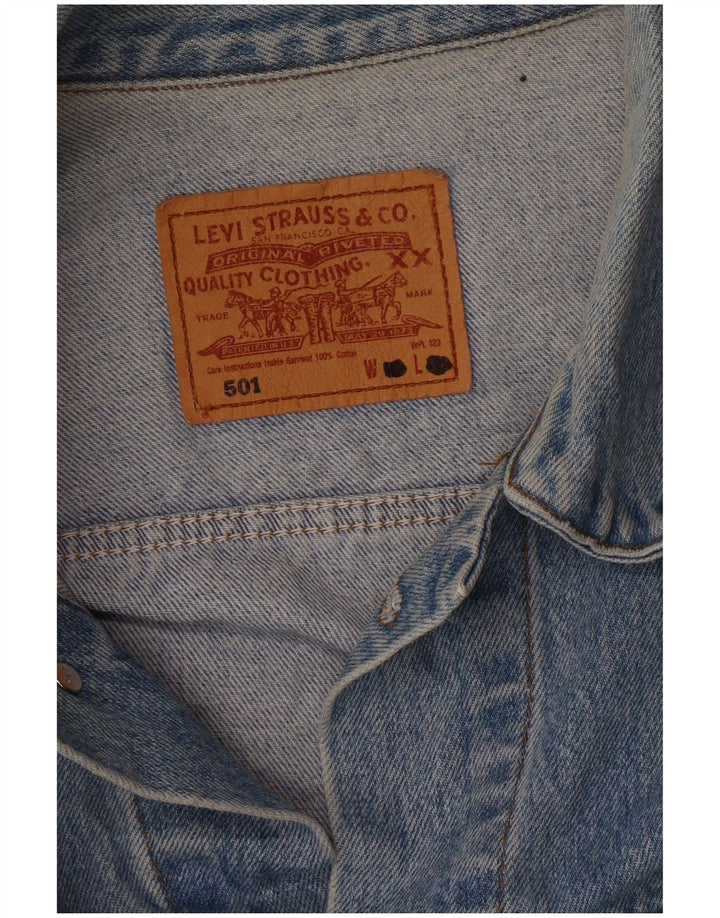 Levi's Mens 501 Τζιν Μπουφάν UK 42 XL Μπλε
