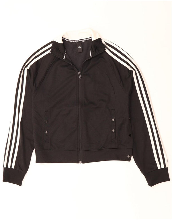 Γυναικεία αθλητική φόρμα ADIDAS Top Jacket UK 14 Medium Black Polyester