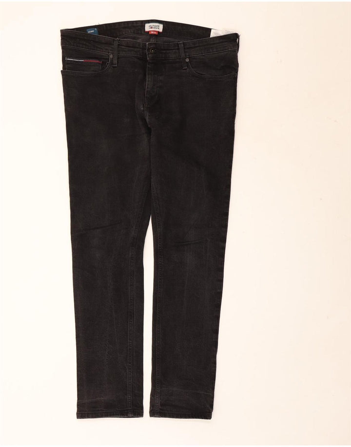 Ανδρικό Skinny Jeans TOMMY HILFIGER W38 L32 Μαύρο βαμβακερό