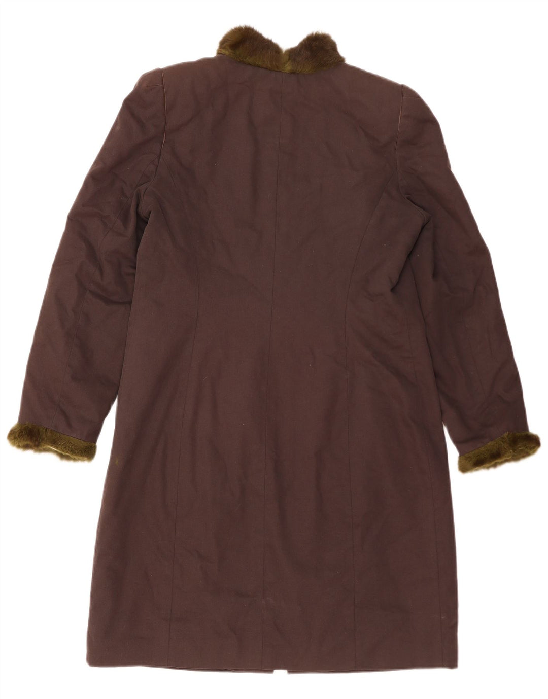 Hugo Boss Γυναικείο Παλτό UK 16 Large Brown Βαμβακερό