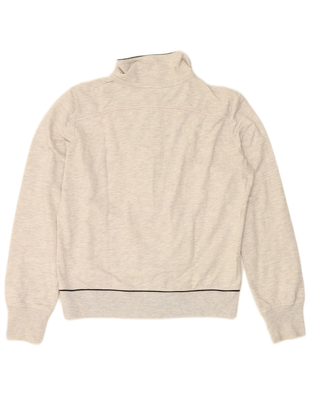 CHAMPION Γυναικεία φόρμα Crop Top Jacket UK 14 Large Grey Flecked Cotton