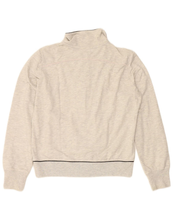 CHAMPION Γυναικεία φόρμα Crop Top Jacket UK 14 Large Grey Flecked Cotton