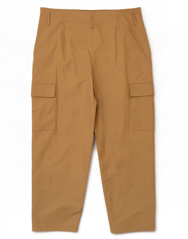 Zara Γυναικείο Ψηλόμεσο Παντελόνι Cargo XL W32 L26 Μπεζ βαμβακερό