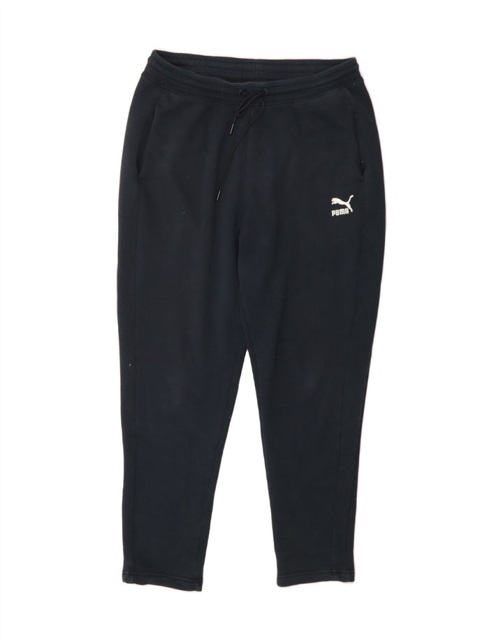 PUMA Mens Tracksuit Trousers Large  Navy Blue Cotton Vintage Puma and Second-Hand Puma from Messina Hembry 
