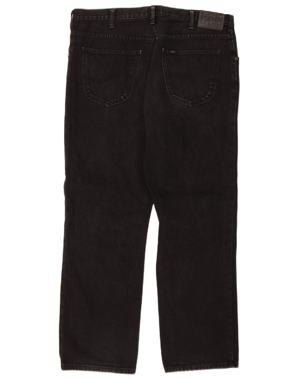 Lee Mens Brooklyn Straight Jeans W40 L32 Μαύρο βαμβακερό