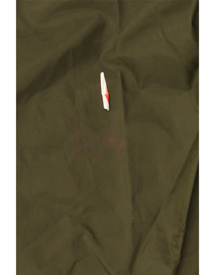 Vintage Ανδρικό μπουφάν βροχής με κουκούλα IT 50 Large Khaki Nylon
