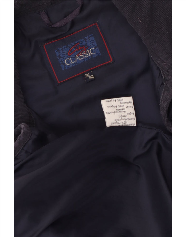 Vintage γυναικείο φαρδύ καπιτονέ μπουφάν EU 38/40 Medium Navy Blue Polyamide