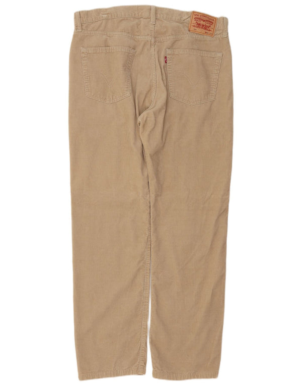 Levi's Mens 751 Straight Corduroy Παντελόνι W38 L31 Μπεζ βαμβακερό