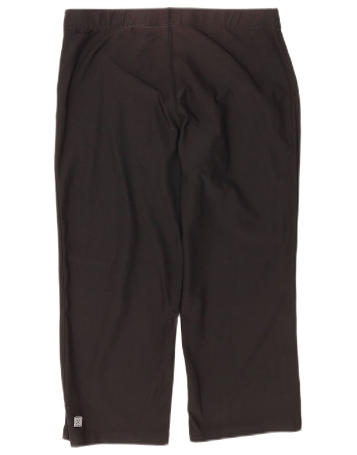 Γυναικεία NIKE Dri Fit Capri φόρμα παντελόνι UK 10/12 Μεσαίο μαύρο