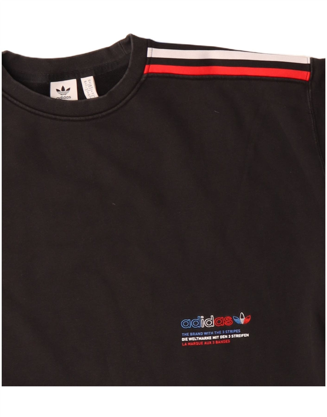 Adidas Γυναικεία φούτερ με τρεις ρίγες Jumper UK 14 Large Black